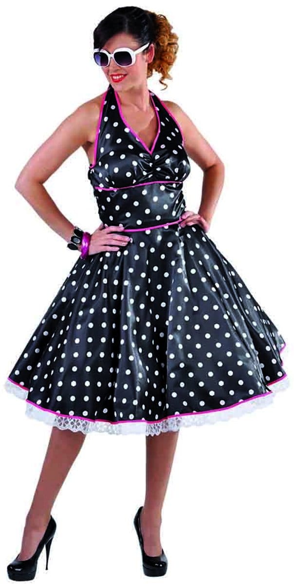 Jaren 50 jurk met halterneck - Maat XS