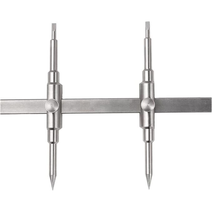Reparatiegereedschap Cameragereedschap Afneembaar Boter-kaas-en-eierengereedschap voor cameralens Lensreparatieset met dubbele punt en 4 zilver