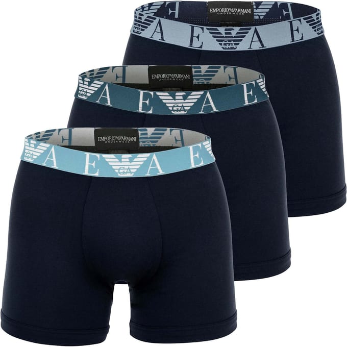 Emporio Armani heren 3P boxers basic combi blauw IV