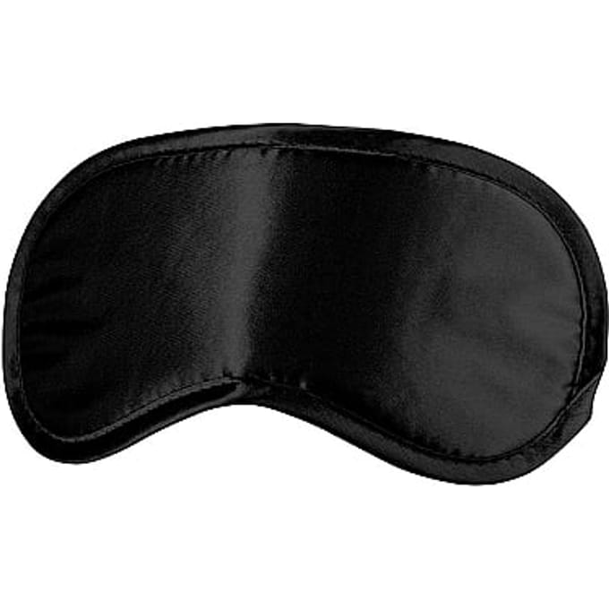 Soft oogmasker Zwart of rood