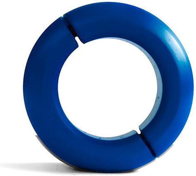 Black Label - Donut Ballstretcher - 20 x 35 mm - RVS - Mat Blauw