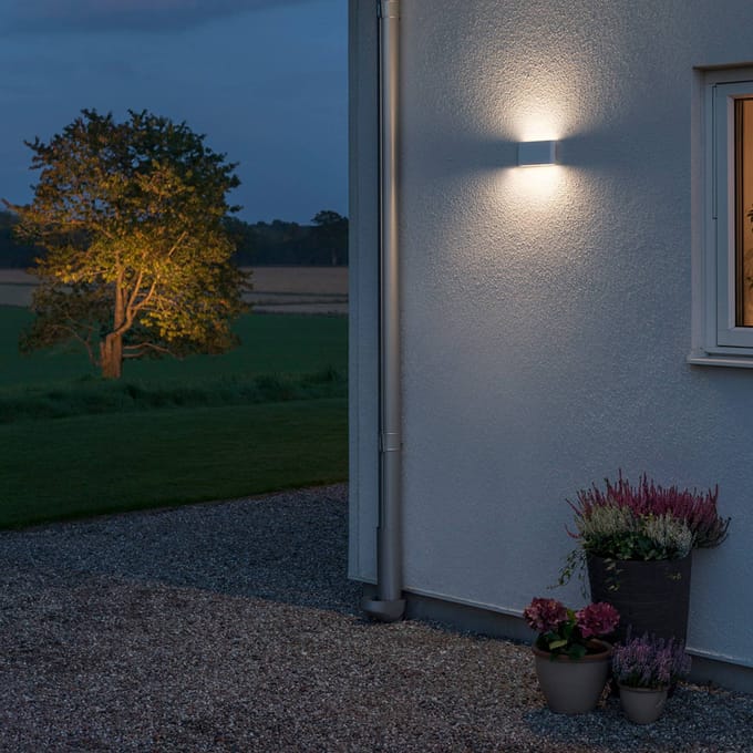 Konstsmide Chieri Spotlamp Buiten L - 2-lichts LED - 3000K - IP54 - Wit