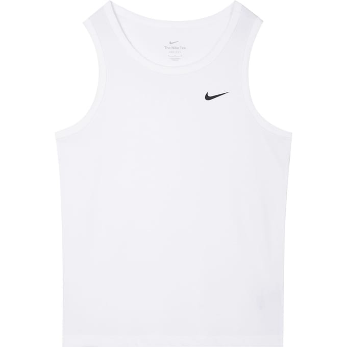 Débardeurs Nike Homme Blanc Col Rond Modéré AR6070-100 L