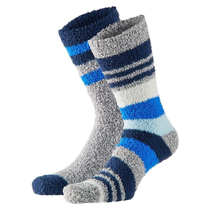 Morethansocks - Bedsokken heren - 4-Pack - Multi Color - Stripes - One Size - Slaapsokken - Bedsokken mannen