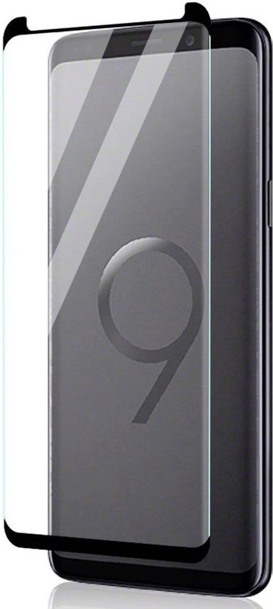 Screenprotector geschikt voor Samsung Galaxy S9 - Case Friendly voor Hoesje Screen Protector Zwart - van iCall