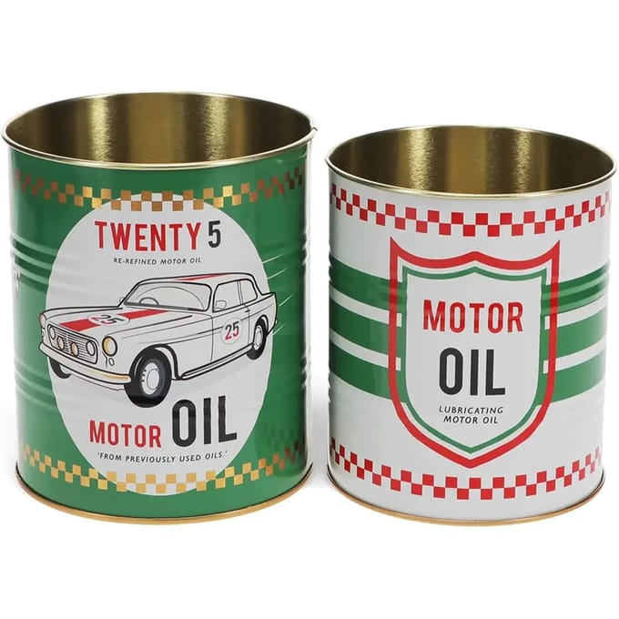Opbergdoos Rex London Motor Oil (x2)