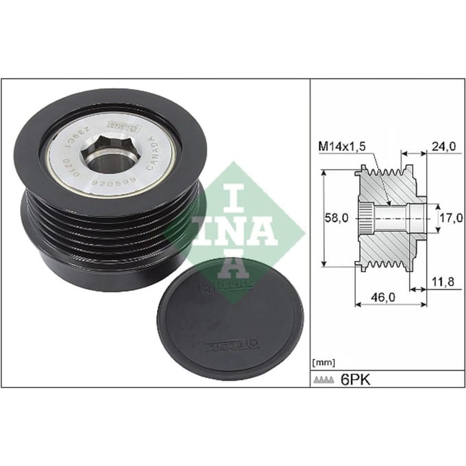 Schaeffler Ina Generator vrijloop INA 535 0355 10
