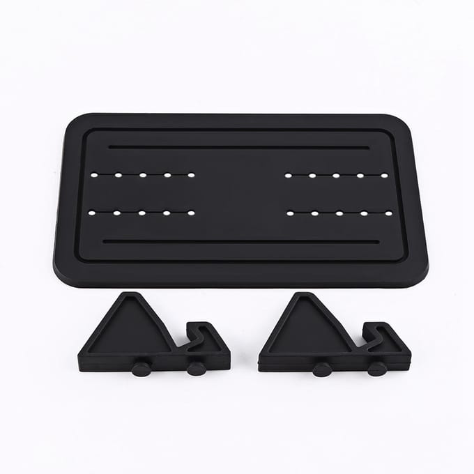 Support universel de téléphone portable en gel de silicone pour tableau de bord de voiture black