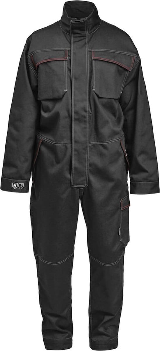 Jobman 4037 Overall Flame Retardant 65403714 - Zwart - XL