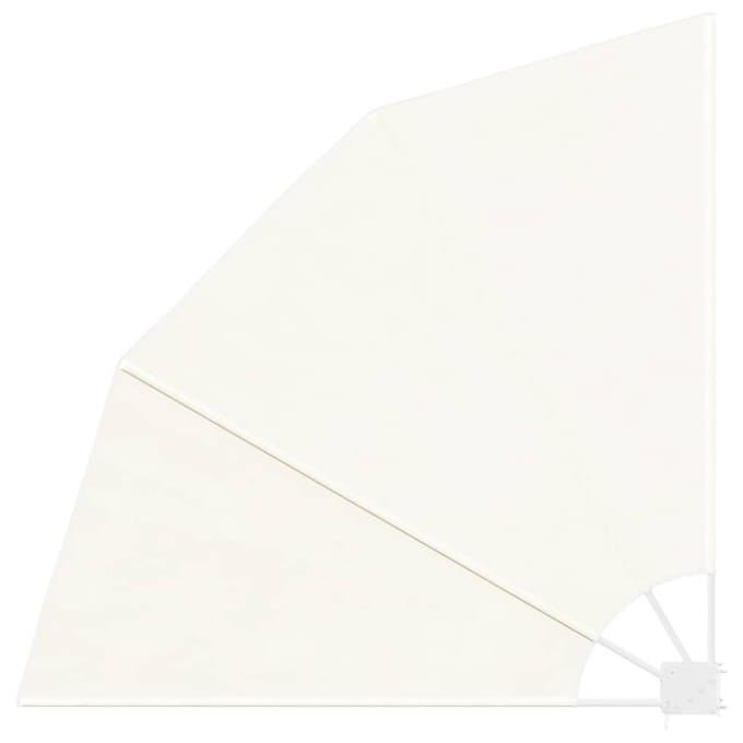 vidaXL - Balkonscherm - inklapbaar - 140x140 - cm - crème