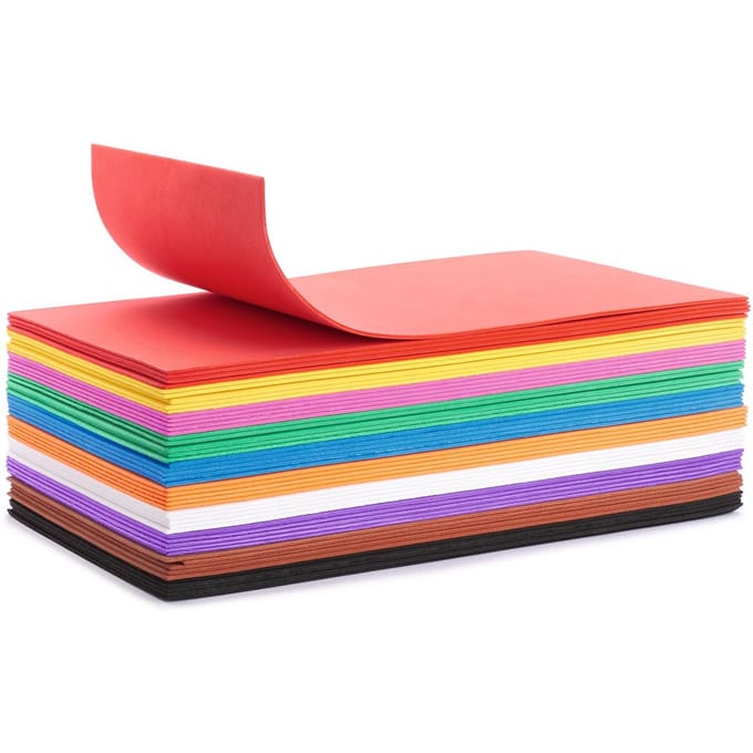 VBS Foam rubber "Megapack", 50 stuks, geassorteerde kleuren