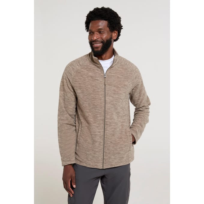 Mountain Warehouse Heren Snowdon II Full Zip Fleecejack (Lichtbruin)