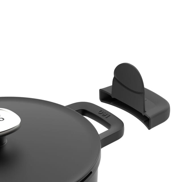 LEO Kookpot antikleef met deksel Phantom - Ø 28cm - Zwart - PFAS-vrij