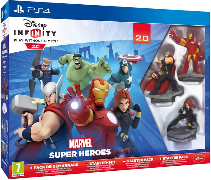 Disney Infinity 2.0 Marvel Super Heroes Starter Pack - PS4