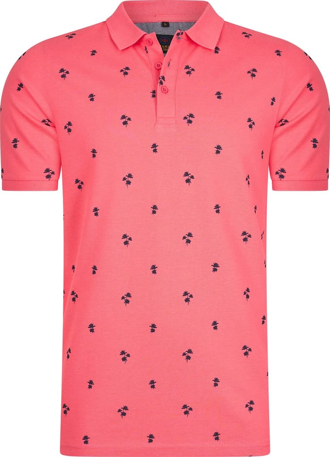 Mario Russo Mario Russo Polo Palm Tree coral