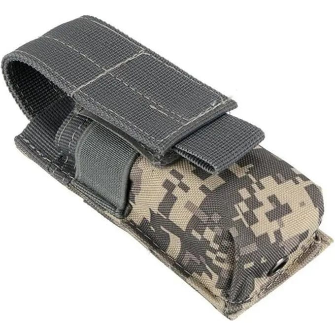 Pochette tactique multifonctionnelle pour lampe de poche d'extérieur, sac pour torche M5, petit sac à outils EDC à une rangée, pack de fixation Molle ACU