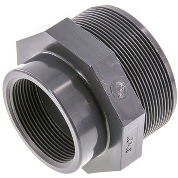 Verloopring Rp2'' Binnendraad X G3'' Buitendraad PVC-U 16bar En 1452-3
