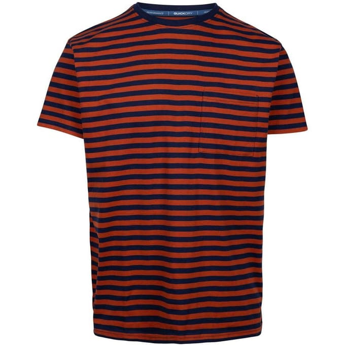 Trespass Heren Mahe Gestreept T-Shirt (Oranje)