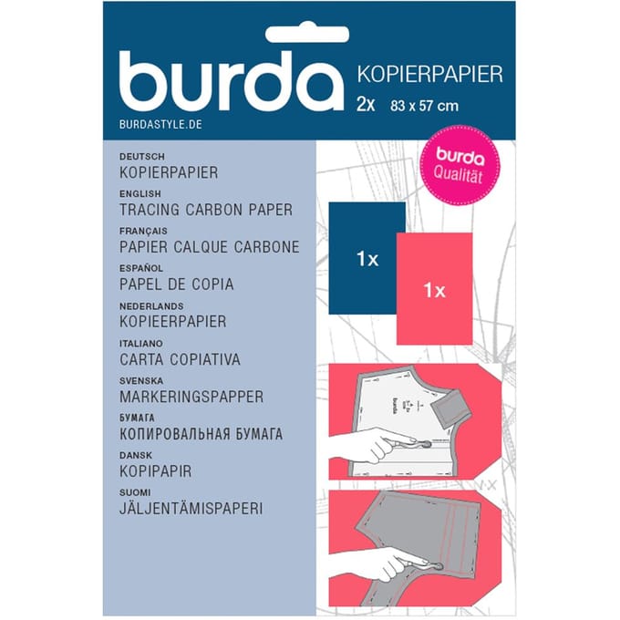 Burda kopieerpapier blauw/rood - Tekenen - Burda
