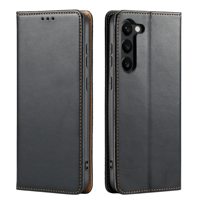 Fierre Shann Samsung Galaxy S24 Plus Slim Wallet Hoesje Zwart