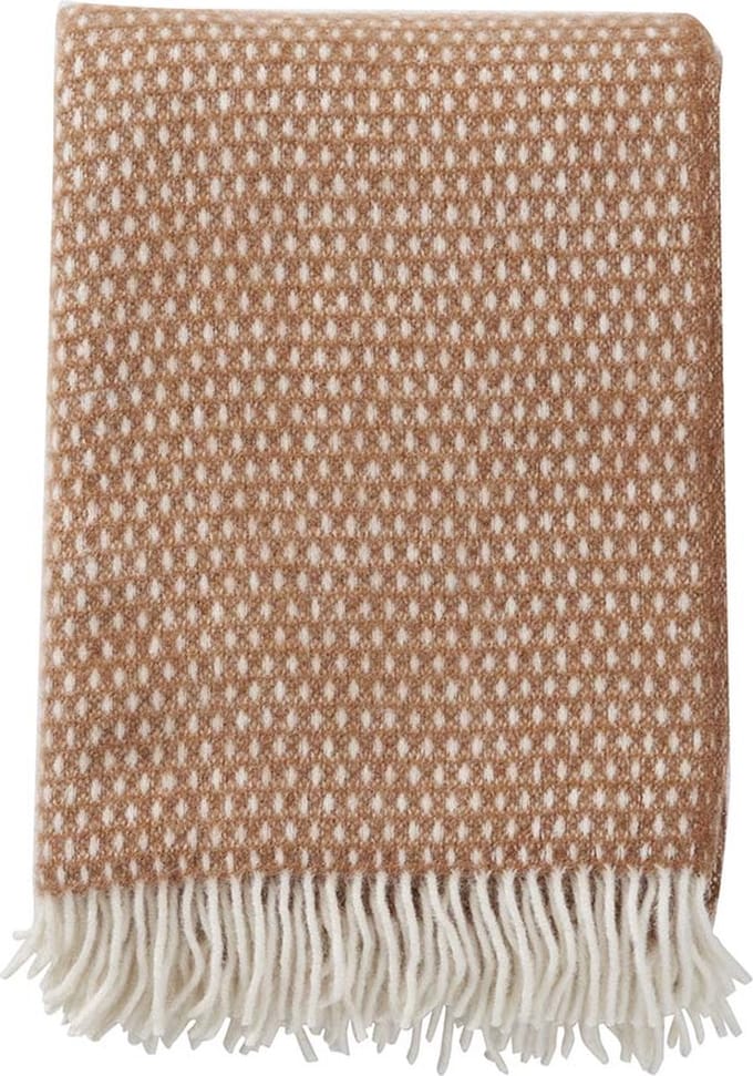 Plaid Klippan Wol Knut Nougat