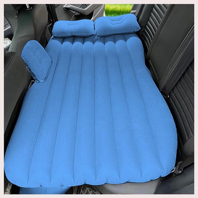Auto Luchtbed - Opblaasbaar Matras - Comfortabel Reizen - Specifiek Model Ontwerp - 138 x 85 cm - Blauw
