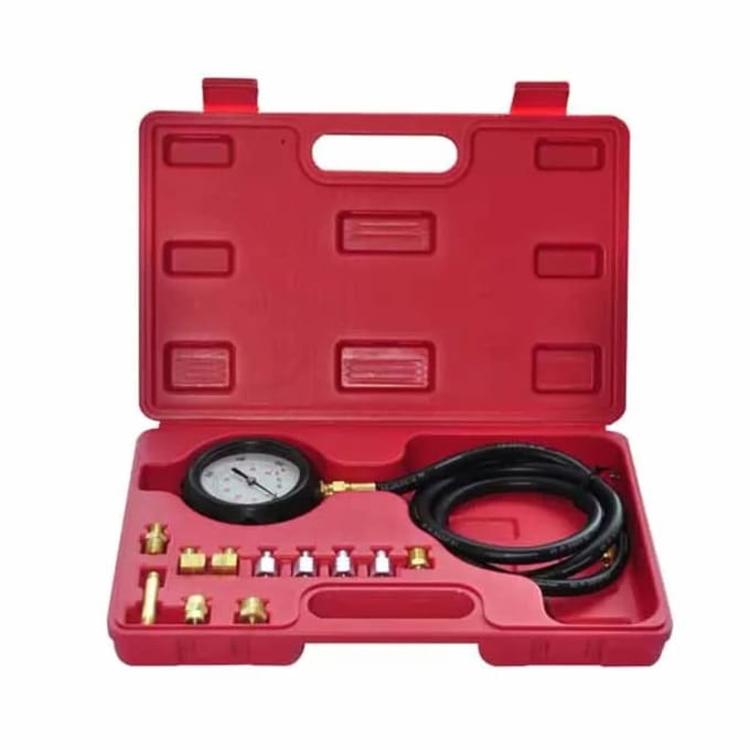 vidaXL Oliedrukmeter 35 bar / 500 psi