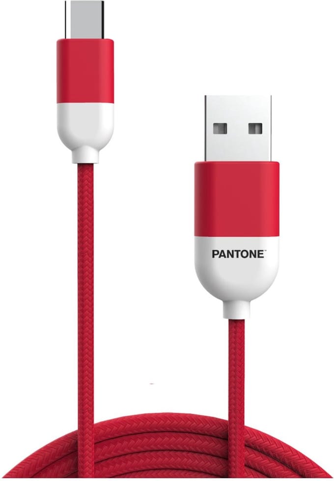 USB A to USB C Cable Pantone Pantone 1,5 m Red