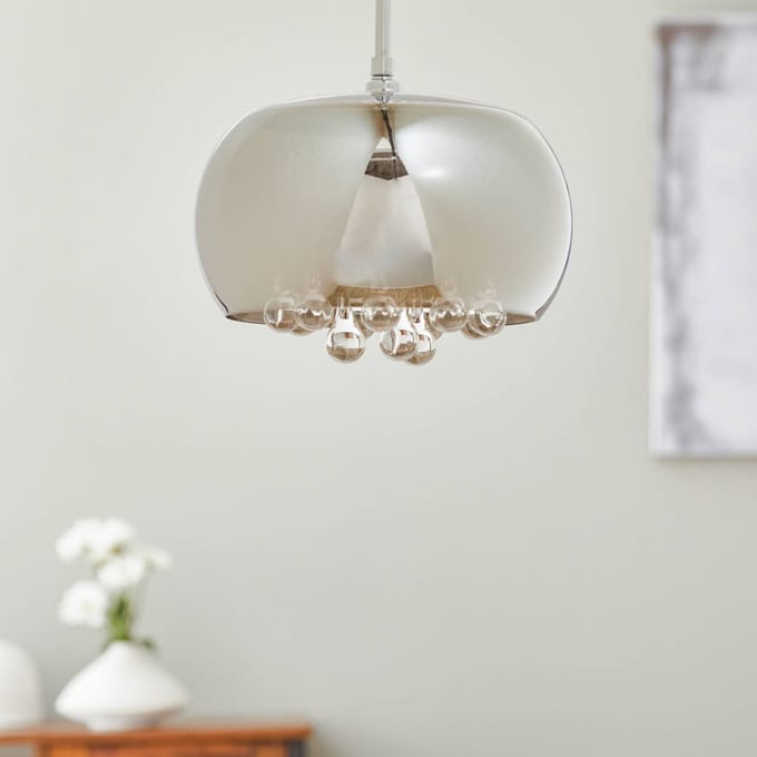 Schuller Valencia Argos LED hanglamp met kristallen druppels Ø 22 cm