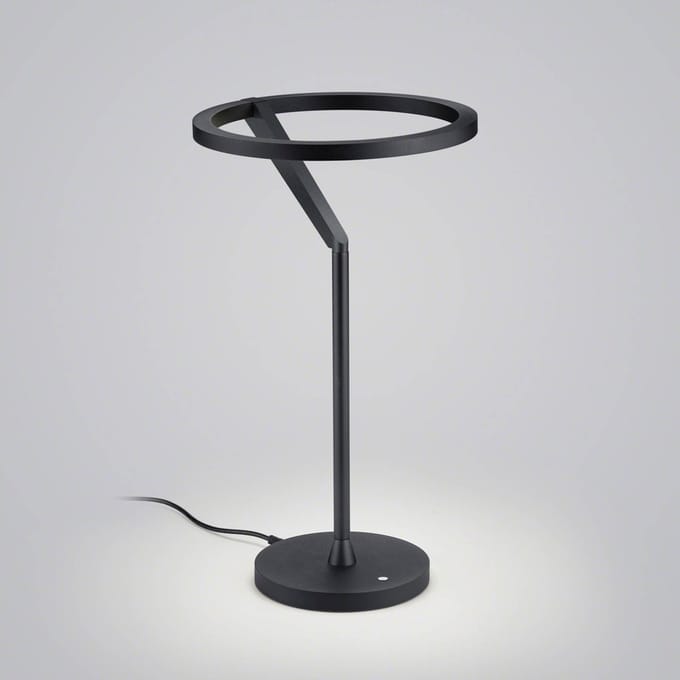Helestra Elara LED tafellamp down dimbaar zwart