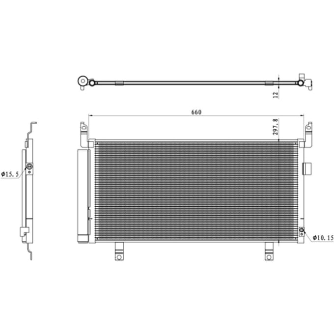 Condensor, airconditioning NRF 350468