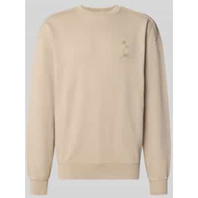 relaxed fit sweatshirt van puur biologisch katoen model 'ICONIC Å GMT'