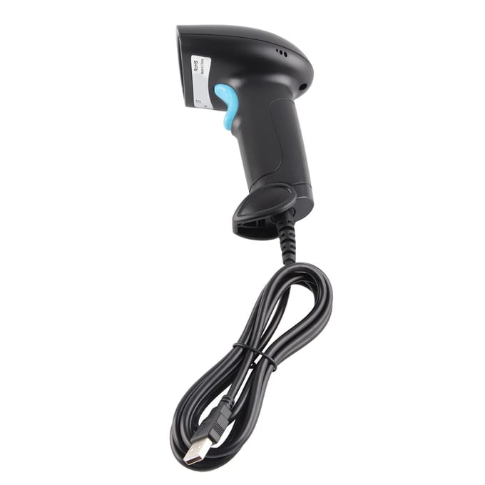 Draagbare 1D Barcodescanner 2.4G Draadloze QR Code Lezer voor Logistiek Expressbezorging black
