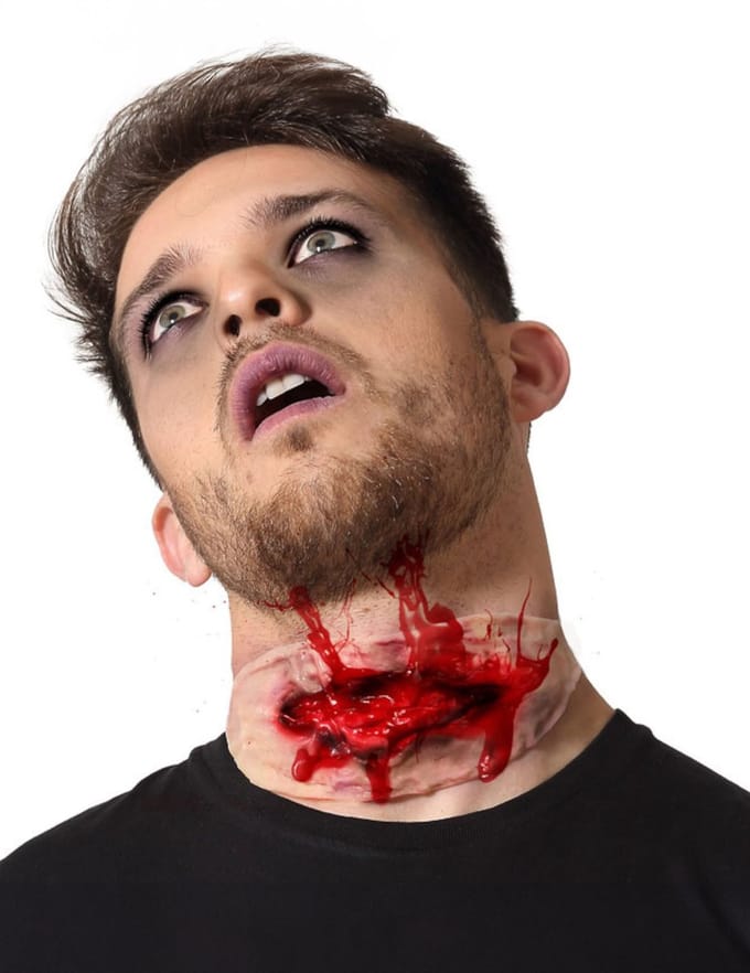 Horror/Halloween verkleed accessoires littekens - nep wond - opplakken op huid