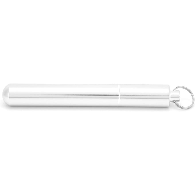 Waterdichte Aluminiumlegering Tandenstokerfles Draagbare Sleutelhanger Tandenstoker Herbruikbaar white
