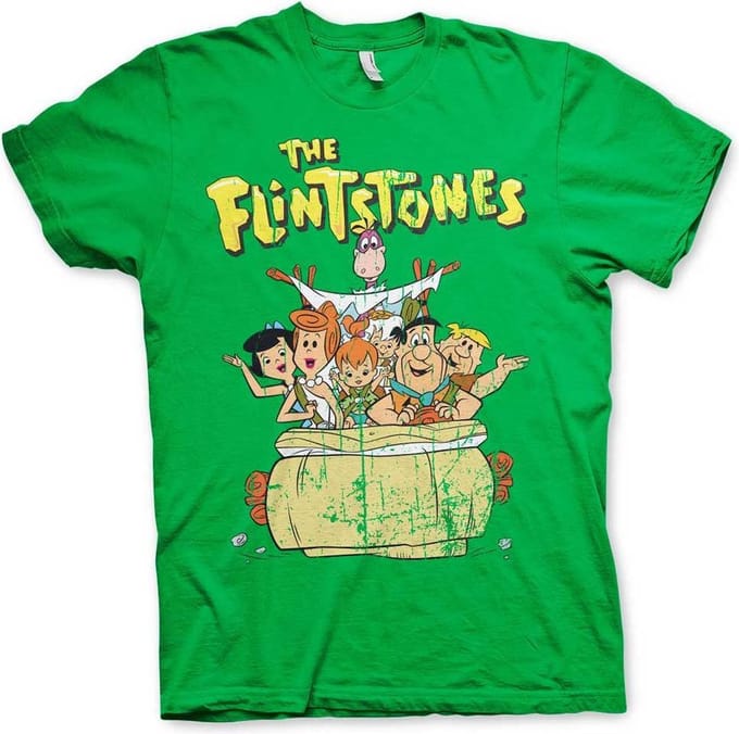 The Flintstones Heren Tshirt -M- The Flintstones Groen