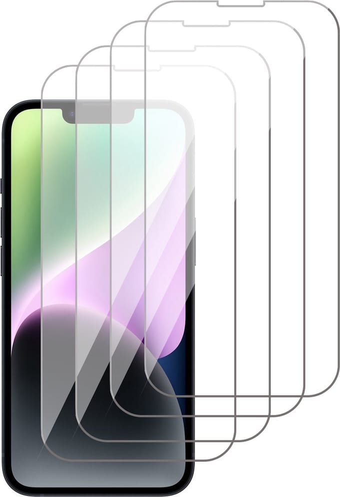 Screenprotector geschikt voor iPhone 14 Plus - Gehard Glas Beschermglas Tempered Glass Screen Protector - 4 Stuks