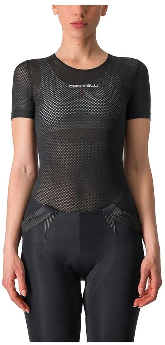 Castelli Pro Mesh Korte Mouwen Basislaag Zwart S Vrouw