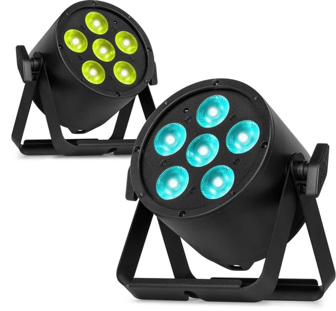 BeamZ Pro set van 2 BAC322 LED Parren - Pro Par met RGBALC LED’s - 6x 10W