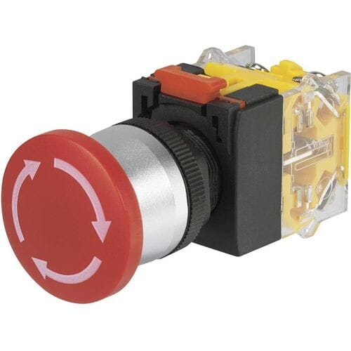 TRU COMPONENTS LAS0-A3Y-11TS Noodstopschakelaar 250 V/AC 5 A 1x NC, 1x NO IP40 1 stuk(s)