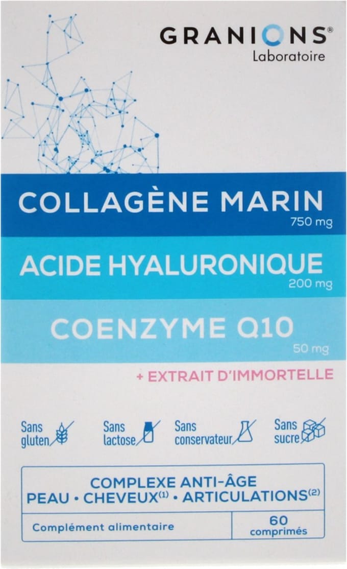 Granions Marine Collageen Hyaluronzuur Co-enzym Q10 60 Tabletten