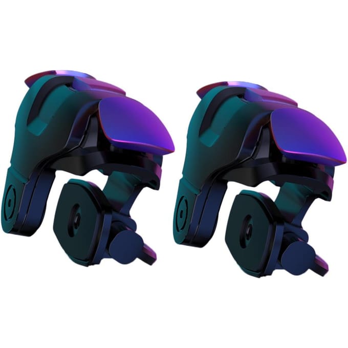 1 Paar Mobiele Game Triggers Knop Controller voor Telefoon zwart