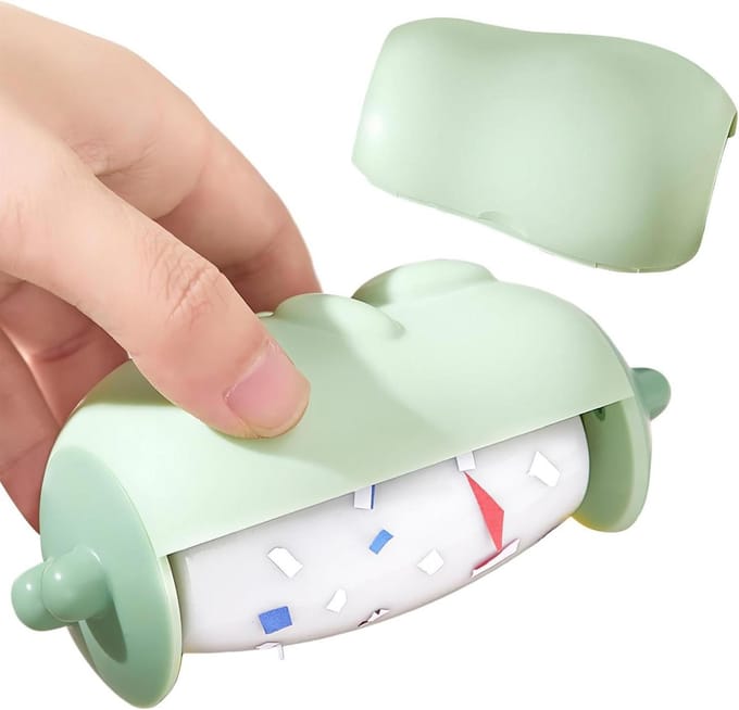 Pluisroller - Haarverwijderaar Kleding - Kleding Reinigen - Herbruikbaar en Wasbaar - 6 x 10.5 cm - Groen