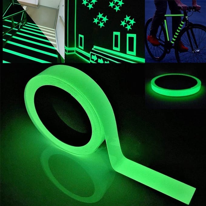 Dailygoods- Plakband Fluorescerend 10 m x 2 cm - Verpakkingstape