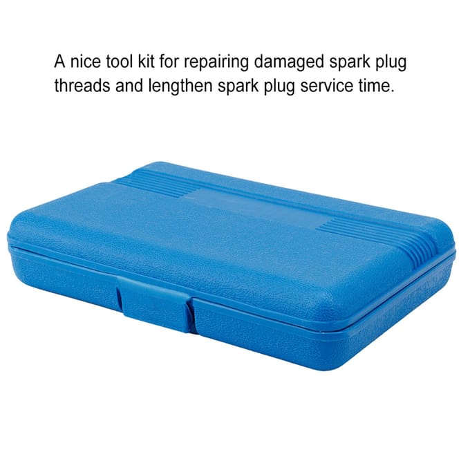 16-delige bougie-tapschroefdraadreparatieset gray