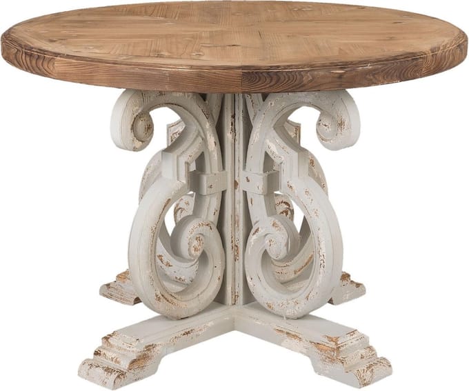 Clayre & Eef Eettafel Ø 120x85 cm Bruin Hout