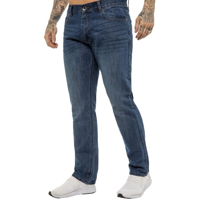 Enzo | Heren Regular Fit Rechte Spijkerbroek