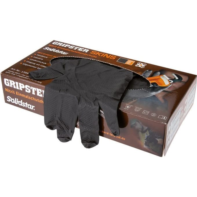 Wegwerphandschoenen Heavy Duty Poedervrij Nitril Maat S (50 Stuks) - E2229