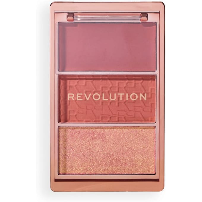 Revolution Blush Icon Palette Aura Points Rose 9.8 g