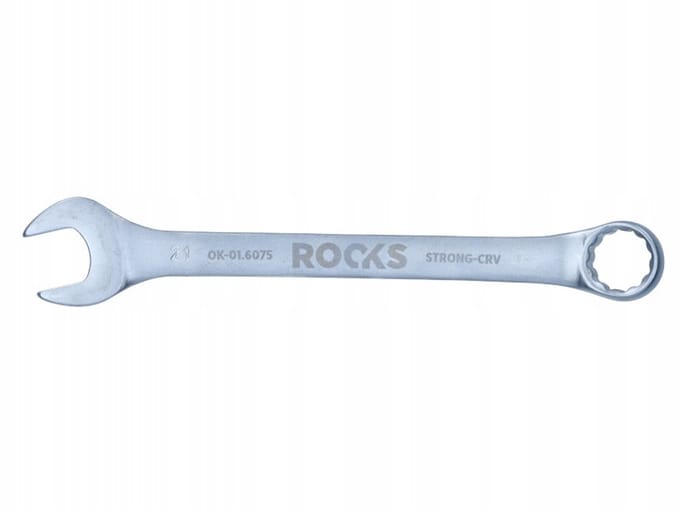 ROOKS ringsleutel 21 mm, 31CrV3 staal, dubbel chroom, DIN 3113A